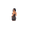 Robe bustier en dentelle noire 